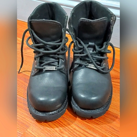 Harley Davidson boots, color black, woman size 6.5 - Picture 1 of 2